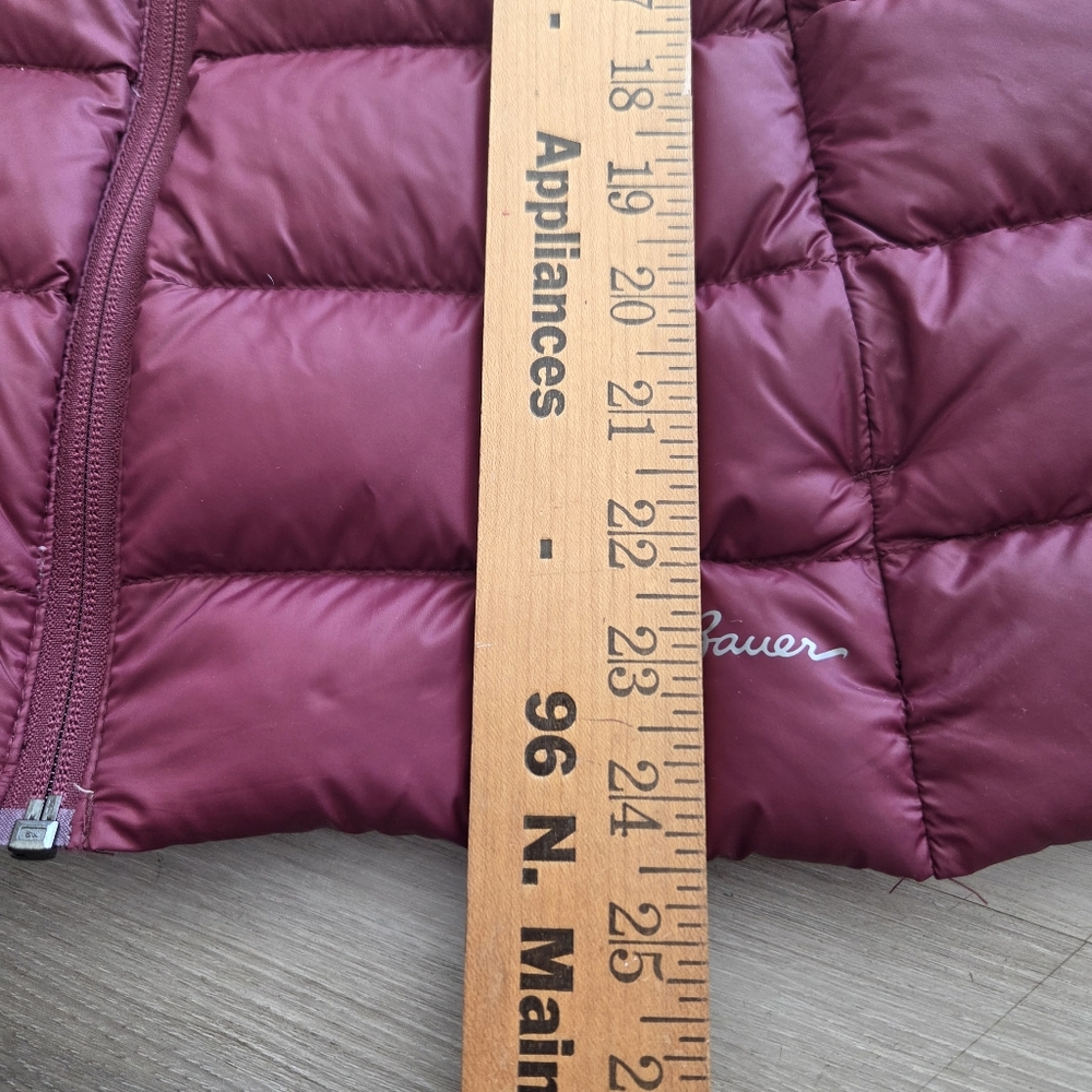 Eddie Bauer EB650 Goose Down Vest Quilted Puffer Maroon Size L - Picture 12 of 12